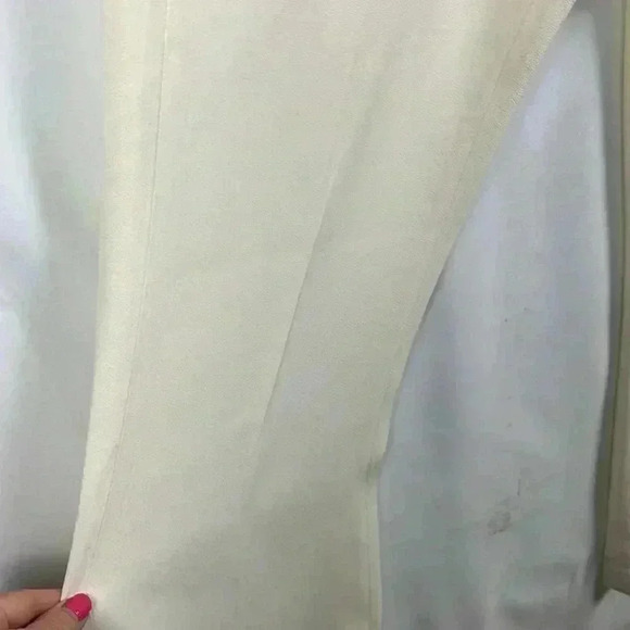 Animale Strapless Pantsuit Back Zip Cowl Collar Wide Leg Pockets Classy Swank 36 - Picture 5 of 11